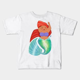 Fluffy Mermaid Kids T-Shirt